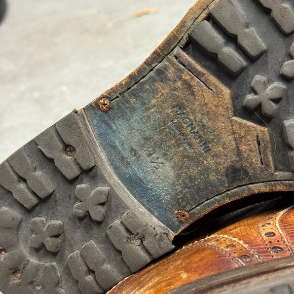 Magnanni "Daroca" Brogue Wing Tip Boot Calf Leather Brown 41.5 8.5 US - Picture 6 of 8